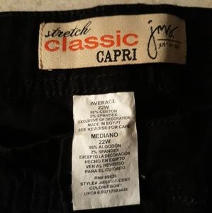 Just My Size Pants - Black classic capris "just my size" Just My Size Pants - Black classic capris "just my size"